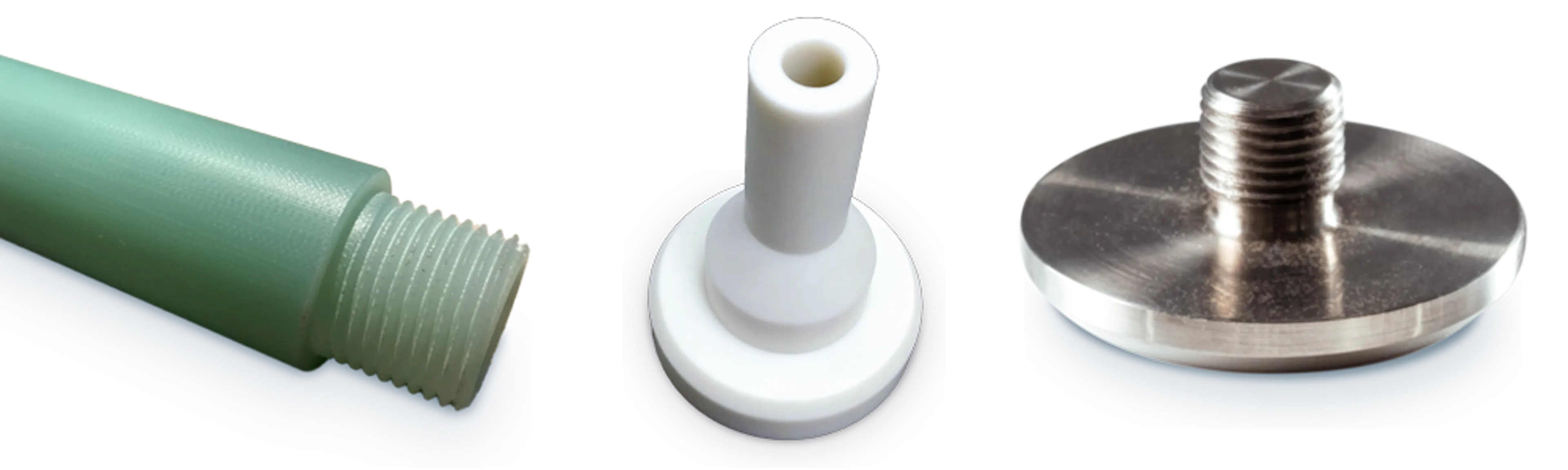 Examples of turned parts made by Xometry.