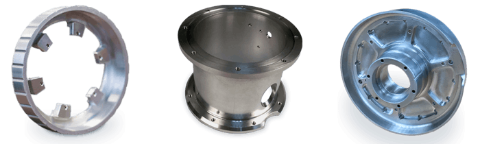 Examples of CNC mill-turn parts by Xometry.