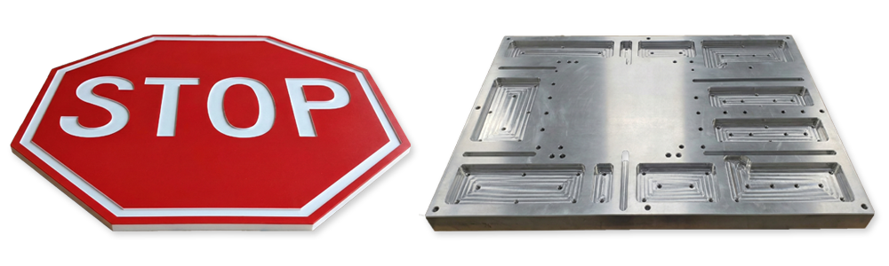 Examples of CNC routed parts.