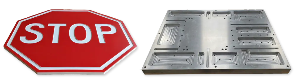 Examples of CNC routed parts.