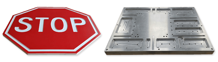 Examples of CNC routed parts.