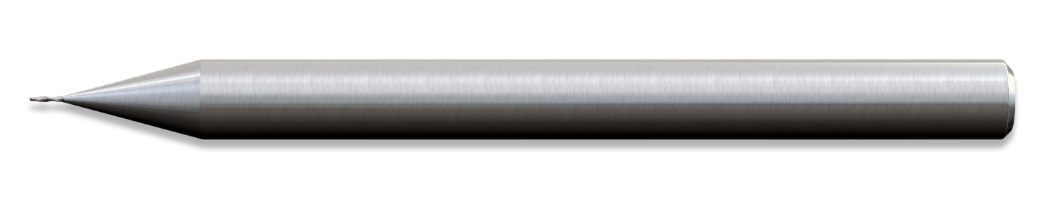 Miniature endmill used for micro machining.