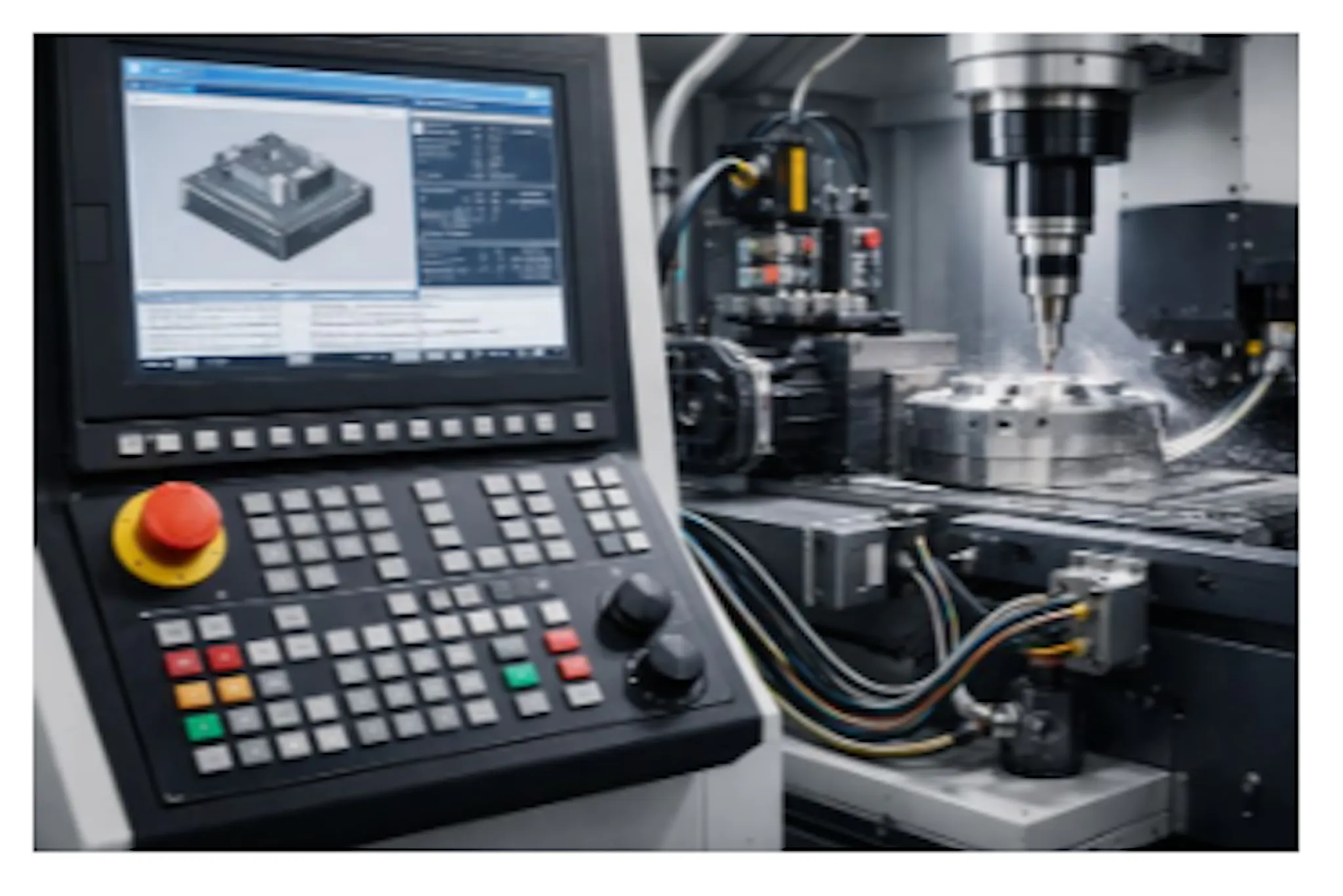 40 Parts of a CNC Machine and Block Diagram of CNC Components