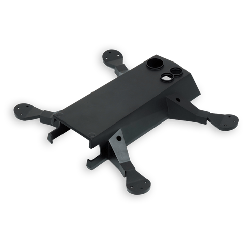 Injection-molded drone body.