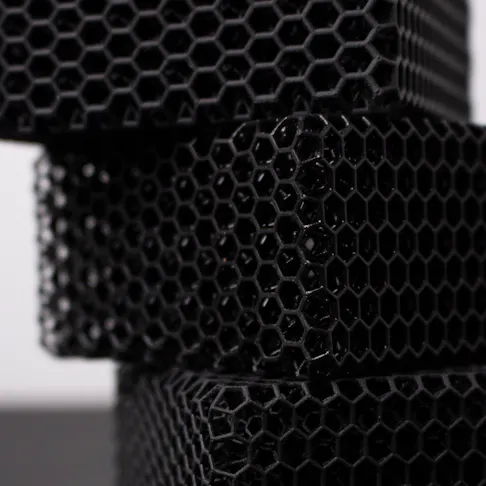 Lattice structures 3D printed using Carbon DLS.