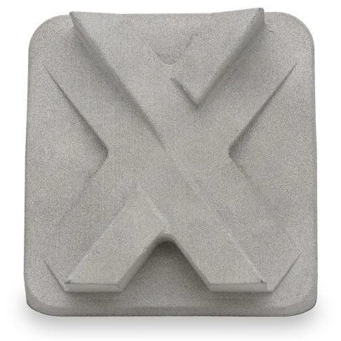 Xometry X-tile MBJ 3D printed in Stainless Steel 17-4PH.