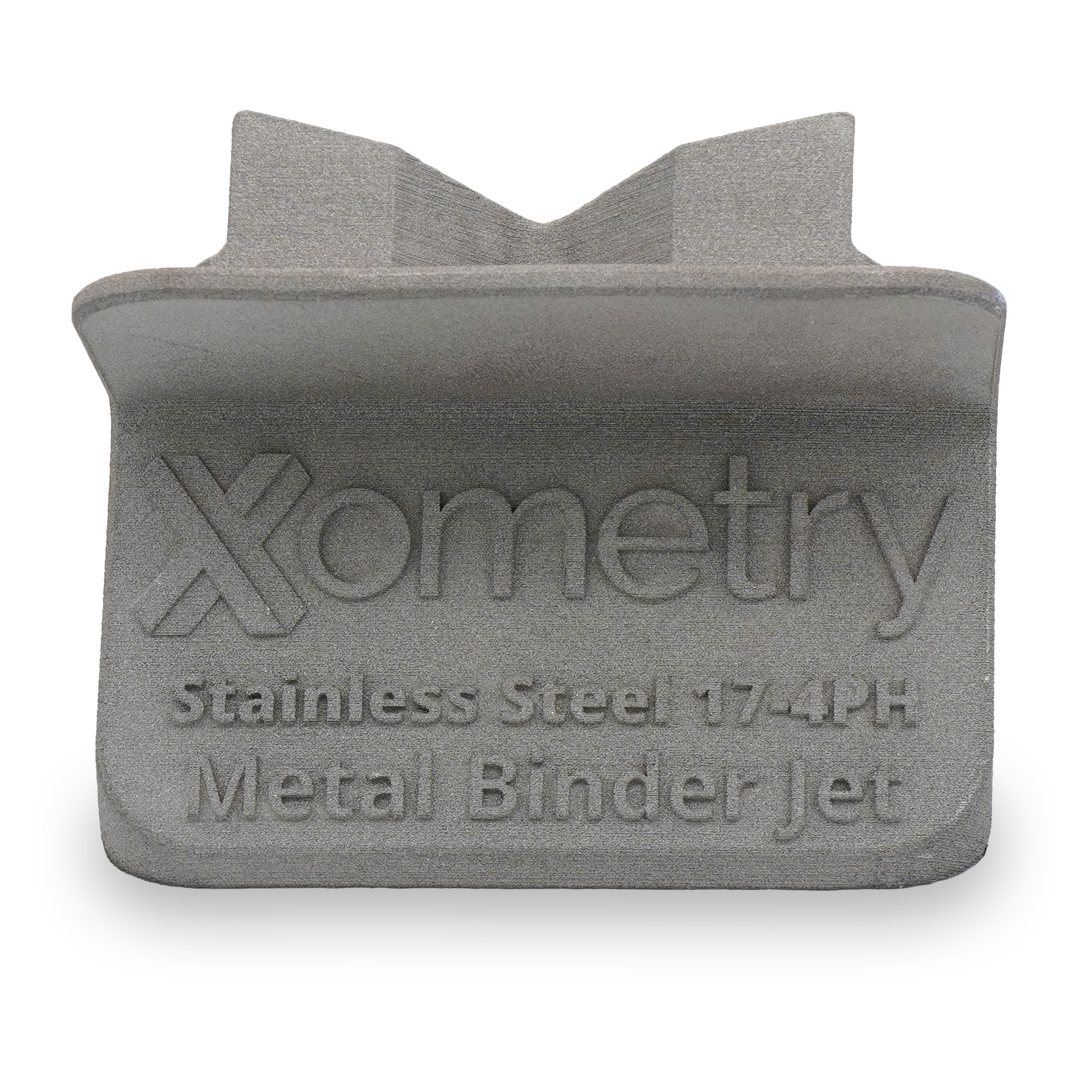 Text resolution of metal binder jetting in SS 17-4PH.