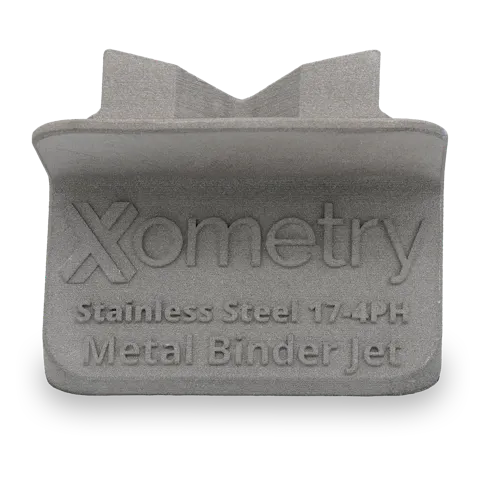 Text resolution of metal binder jetting in SS 17-4PH.