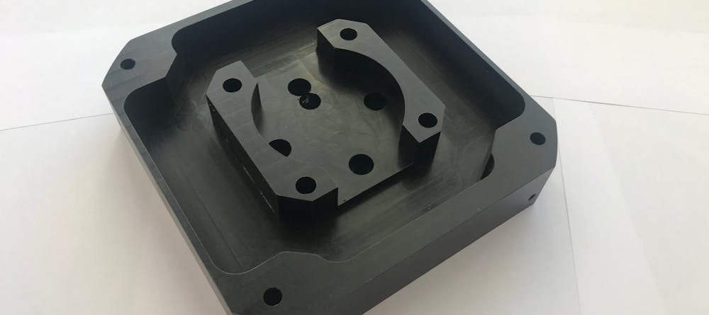 CNC Delrin Black Part