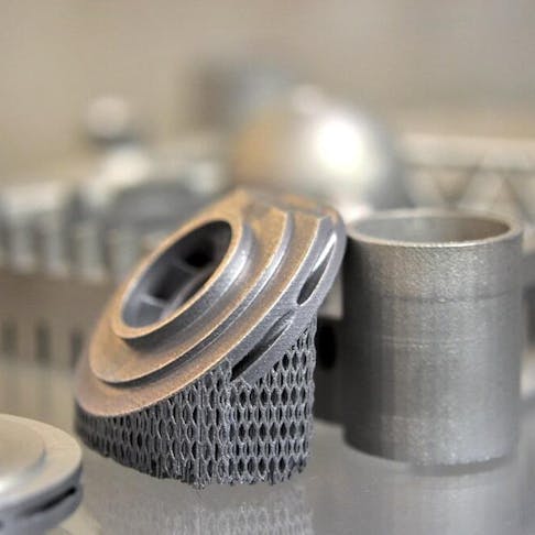 Object printed on metal 3d printer. Image Credit: Shutterstock.com/MarinaGrigorivna