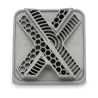 DMLS 3D printed Xometry X-tile in Inconel 625.