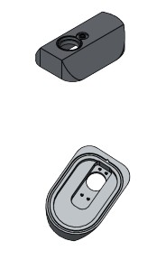 A 3D rendering of the ion gauge door plate UNH ordered from Xometry (Photo credit: UNH)