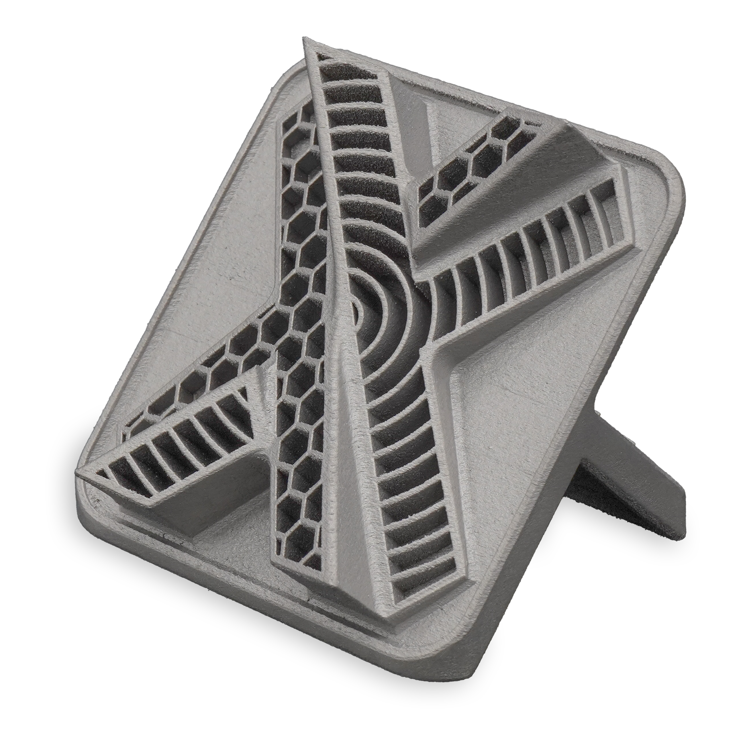 Xometry X-Tile in Maraging Steel printed via DMLS.