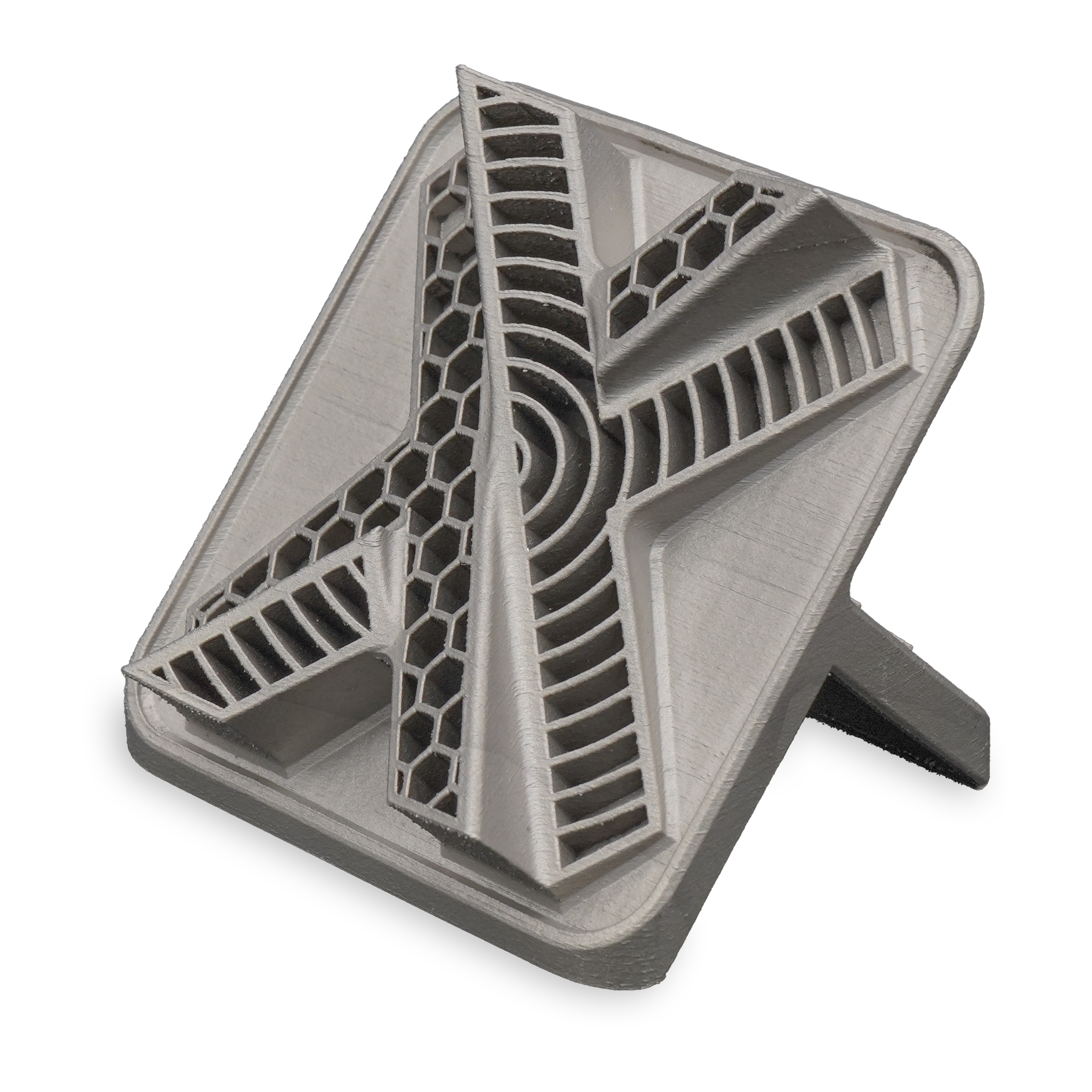 Xometry X-Tile in Inconel 718 printed via DMLS.