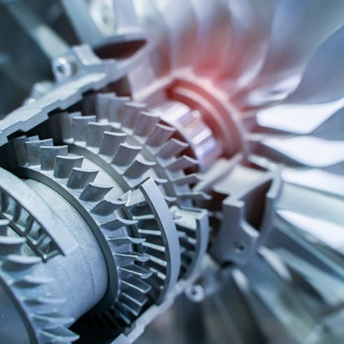 3D printed jet engine. Image Credit: Shutterstock.com/asharkyu