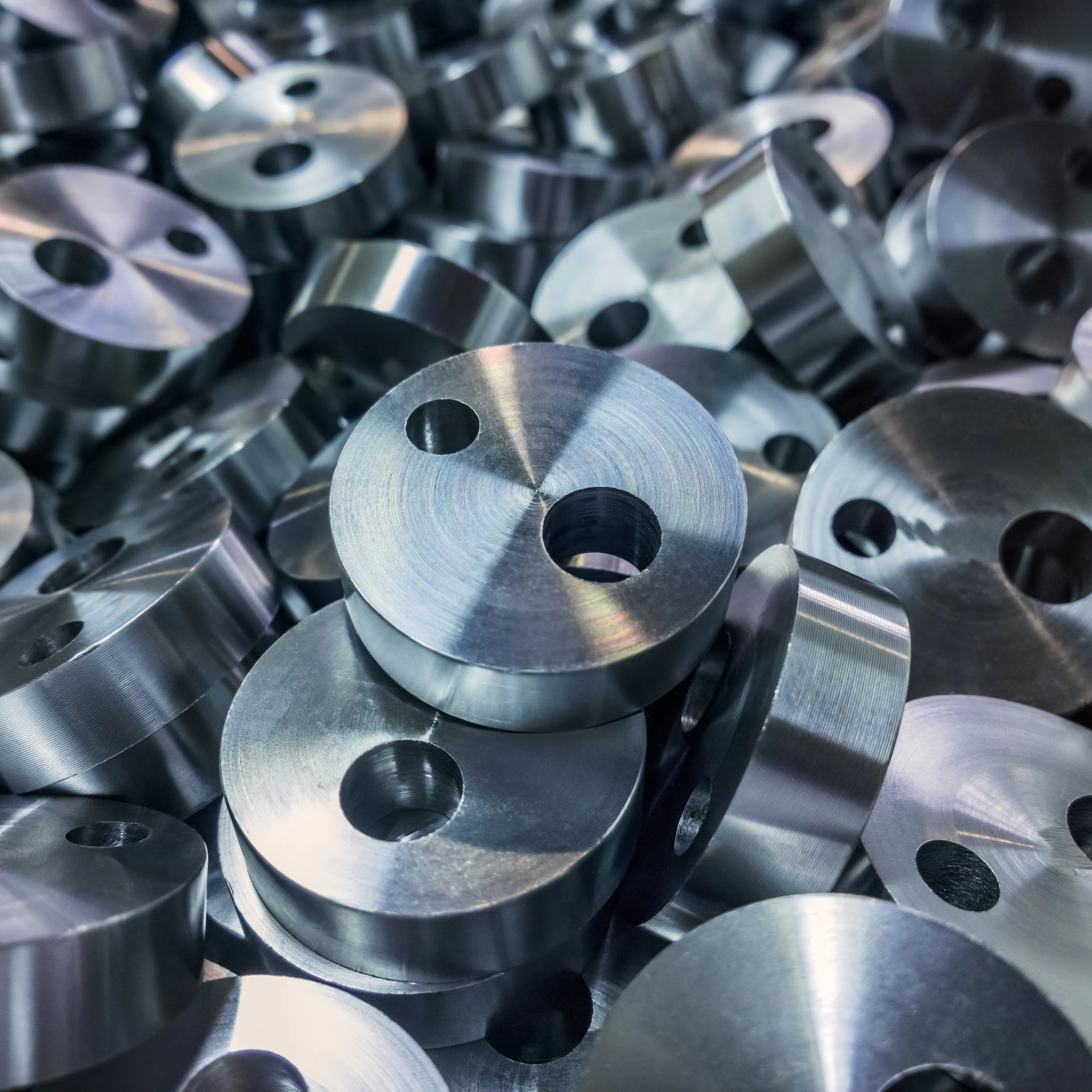 Machined metal parts scale to production through CNC services. Image Credit: FreePik.com/shyachlo
