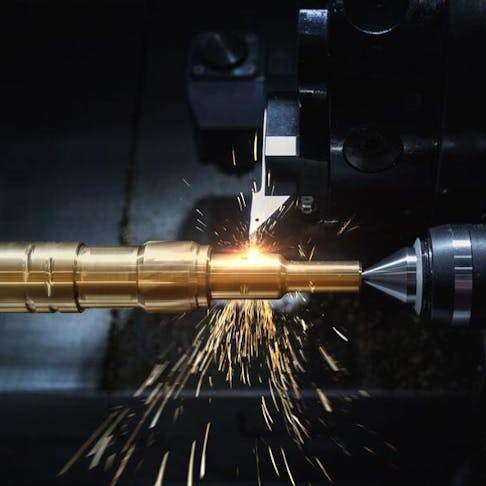 CNC turning machine. Image Credit: Shutterstock.com/Red ivory