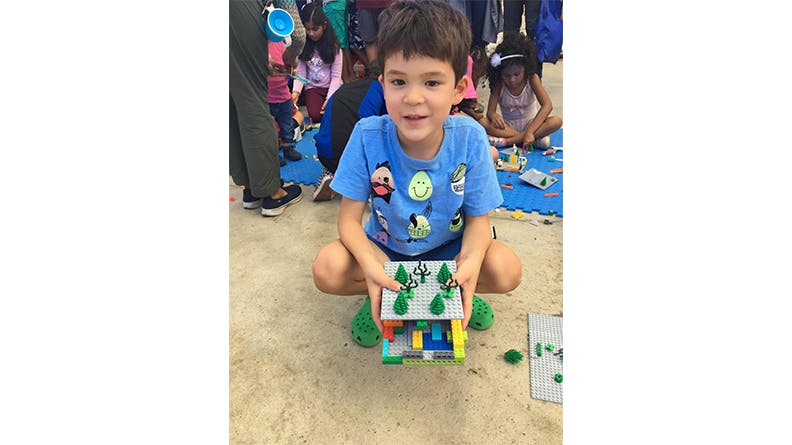 ethan with lego house
