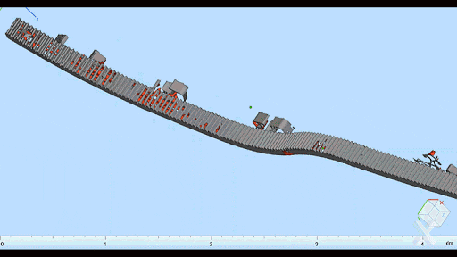 The raw dataset from 3D scanning the part.