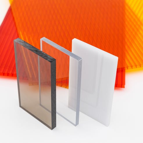 Sheets of polycarbonate. Image Credit: Shutterstock.com/Cat Us