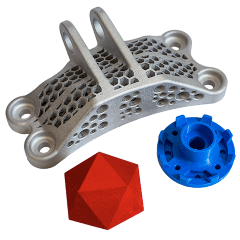 3D Printed metal and plastic parts