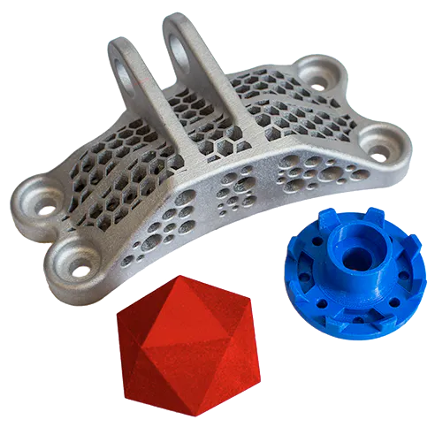3D Printed metal and plastic parts