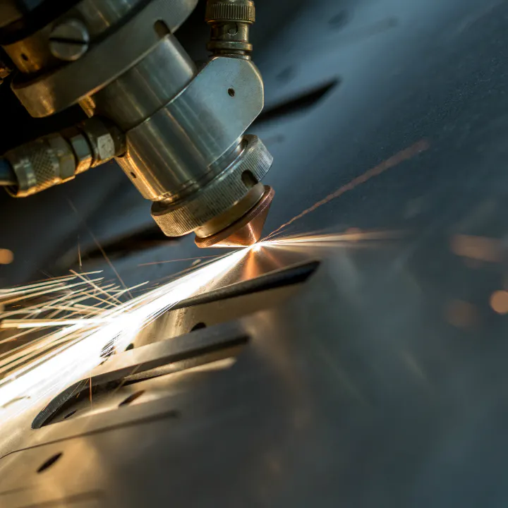 Sheet metal cutting on a part. Image Credit: Shutterstock.com/Guryanov Andrey