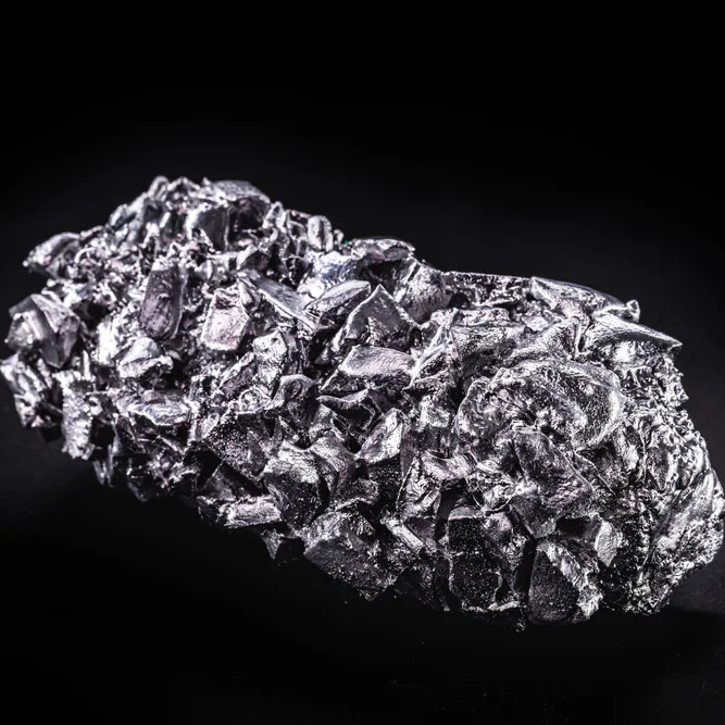 Titanium metal alloy. Image Credit: Shutterstock.com/RHJPhtotos