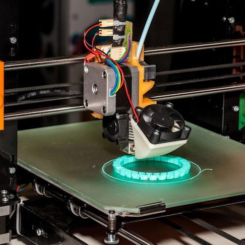 3D printing process up close. Image Credit: Shutterstock.com/Alexander Tolstykh