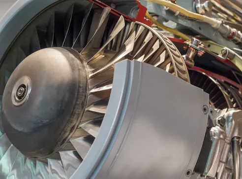 Aerospace turbo jet engine. Image Credit: Shutterstock.com/rommma