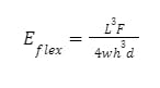 flexural modulus formula