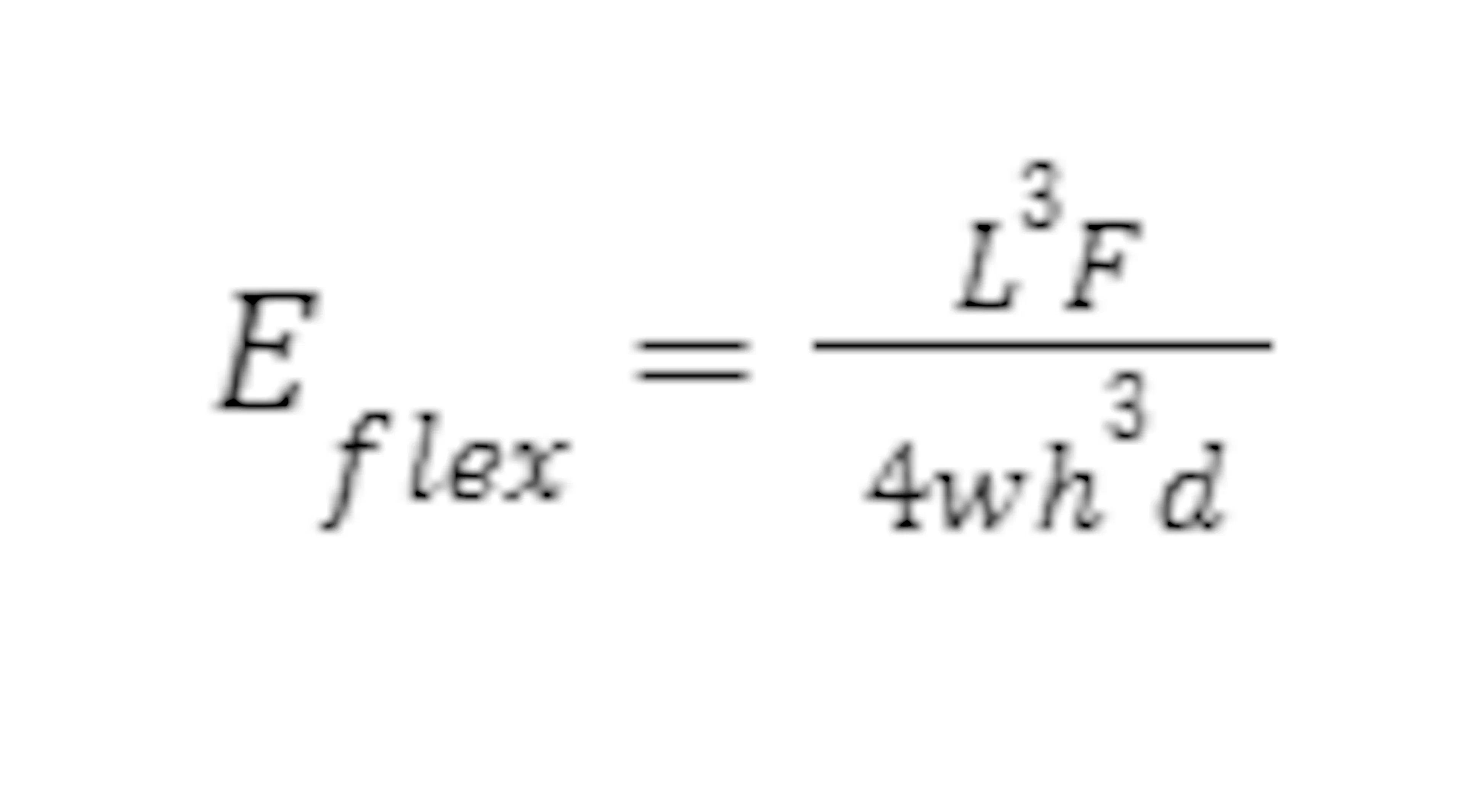 flexural modulus formula