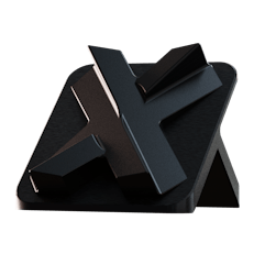 Image of an aluminum stand with a type III black hardcoat anodized finish.