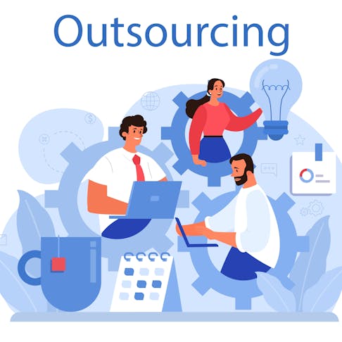 Outsourcing. Image Credit: Shutterstock.com/inspiring.team