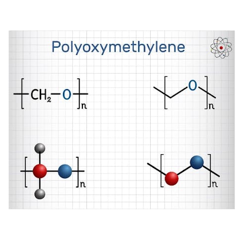 Polyoxymethylene molecule. Image Credit: Bacsica/Shutterstock.com