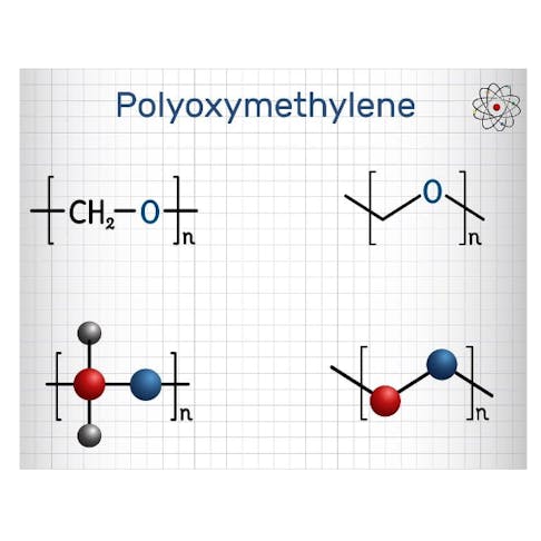 Polyoxymethylene molecule. Image Credit: Bacsica/Shutterstock.com