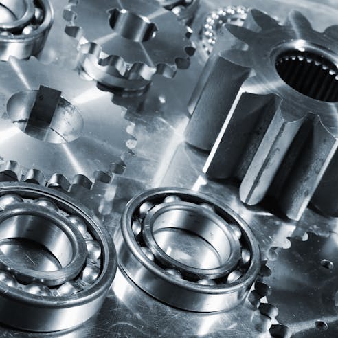 Aerospace bearings and gears. Image Credit: Shutterstock.com/Christian Lagerek