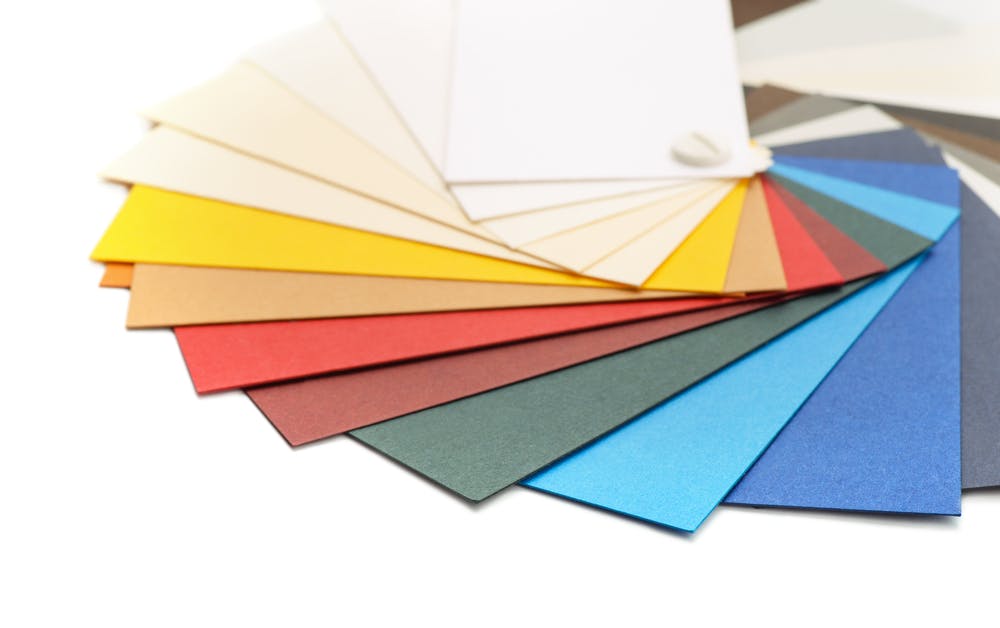 colorful cardstock sheets