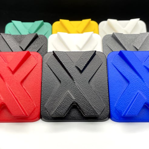 nine Xometry X's that are 3D printed