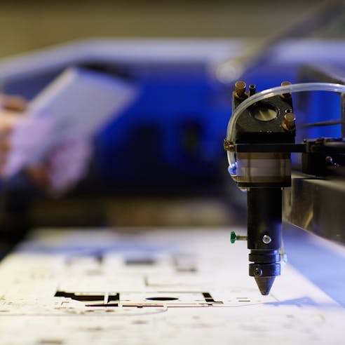 Laser cutting. Image Credit: Shutterstock.com/Pressmaster