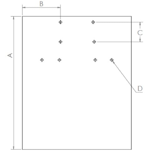 Flat sheet metal part dimensions