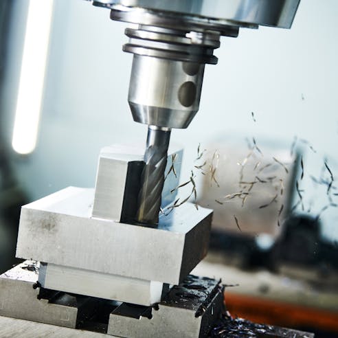 CNC milling. Image Credit: Shutterstock.com/Dmitry Kalinovsky