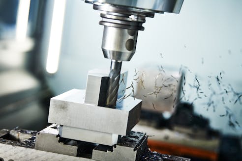 CNC milling. Image Credit: Shutterstock.com/Dmitry Kalinovsky