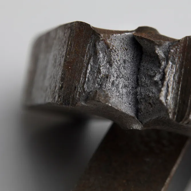Ductile material impact test fracture. Image Credit: Shutterstock.com/bartu