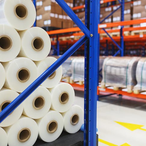 Polyethylene film rolls. Image Credit: Shutterstock.com/Evgeny Starkov