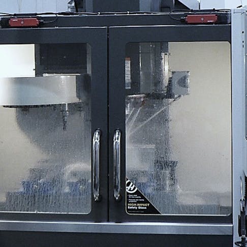 5 axis CNC machine at work