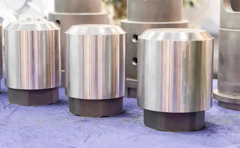 Die cast machine plunger tips. Image Credit: Shutterstock.com/Mr.1