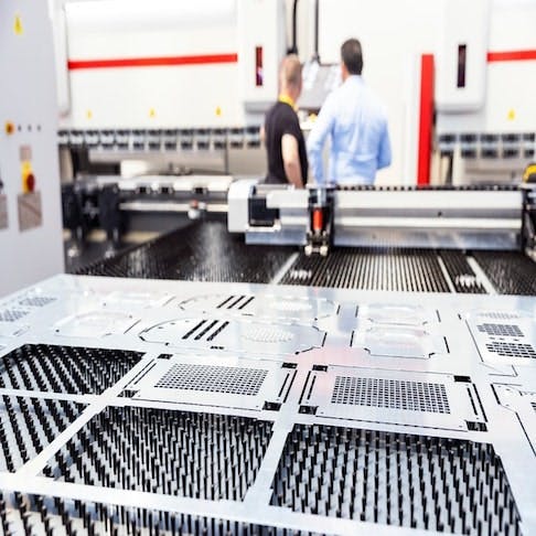 CNC programmable machine for metal - Image Credit: Shutterstock/wellphoto