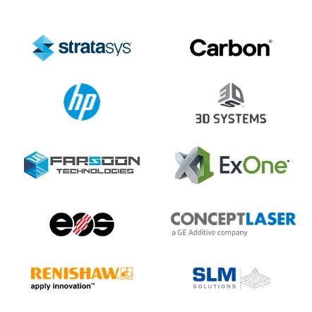logos of Xometry's production partners