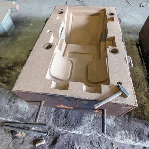 Sand mold. Image Credit: Shutterstock.com/Funtay